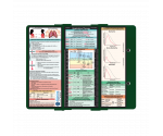 WhiteCoat Clipboard® Trifold - Green Respiratory Therapy Edition